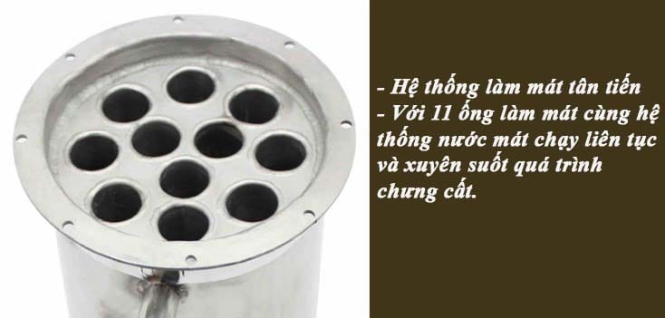 Nồi nấu rượu, nồi chưng cất tinh dầu inox dùng gas, than, củi, bếp từ 20 lít 5 - Vinakitchen NRG6 - Vinakitchen