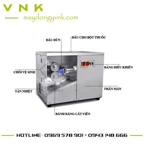 Những ưu điểm và tiện ích của máy làm viên hoàn tự động VNK-LYS-W16 3 - Vinakitchen may lam vien hoan tu dong vnk3 lysw 16 1 - Vinakitchen