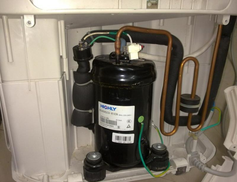 Máy nén trong tủ đông