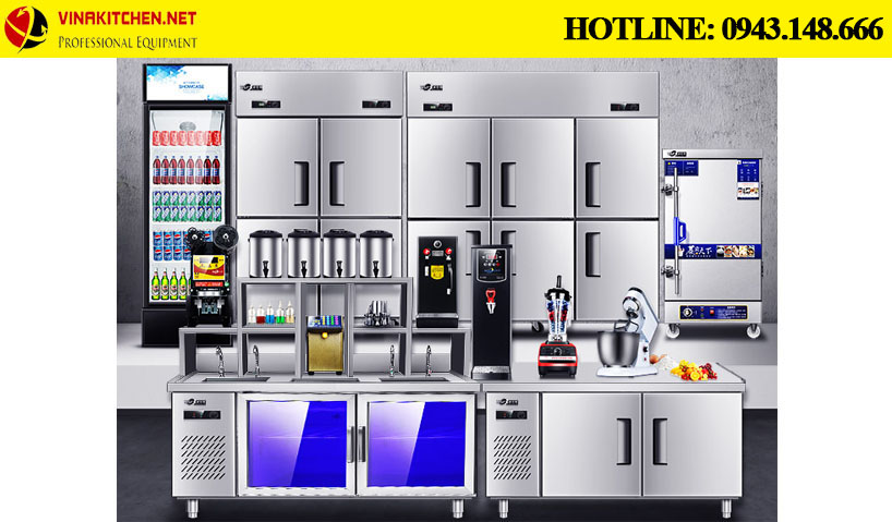 Quầy Bar Inox Pha Chế Trà Sữa - Cafe 1 - Vinakitchen Các mẫu quầy pha chế đẹp