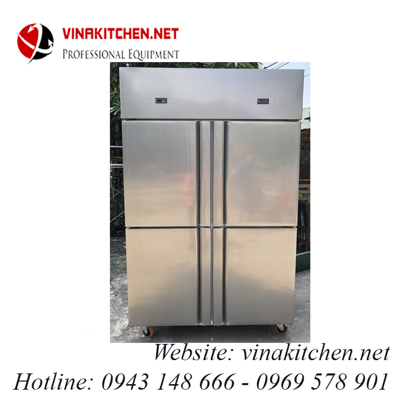 tu dong tu mat 4 canh inox vnk - Vinakitchen