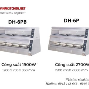 Tủ hâm nóng thức ăn đa năng DH-6P